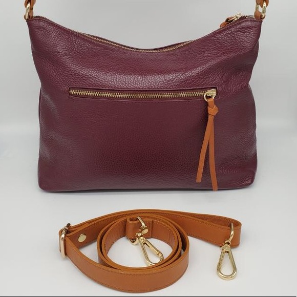 Valentina Pebbled Leather Shoulder Bag - Picture 2 of 3